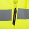 Pioneer Safety Vest, Polyester Mesh, ANSI Class 2, Zipper Closure, Cell Phone Pocket, Lime, S V1060360U-S - alternate 4